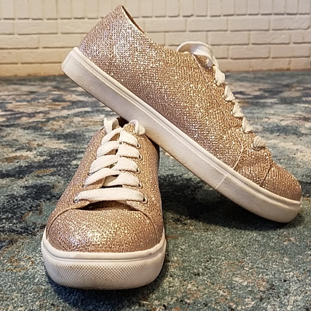 Pair of Sparkly Express Tennis Shoes